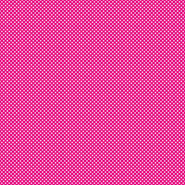 白いポルカドット パターンとピンクの背景 — ストック写真