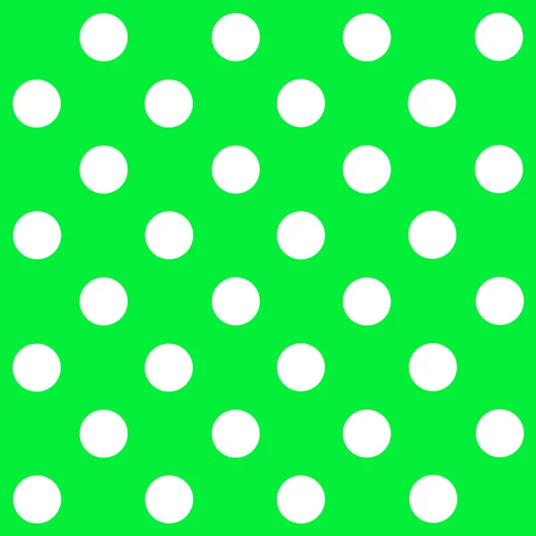 White Polka Dot on green background — Stock Photo, Image