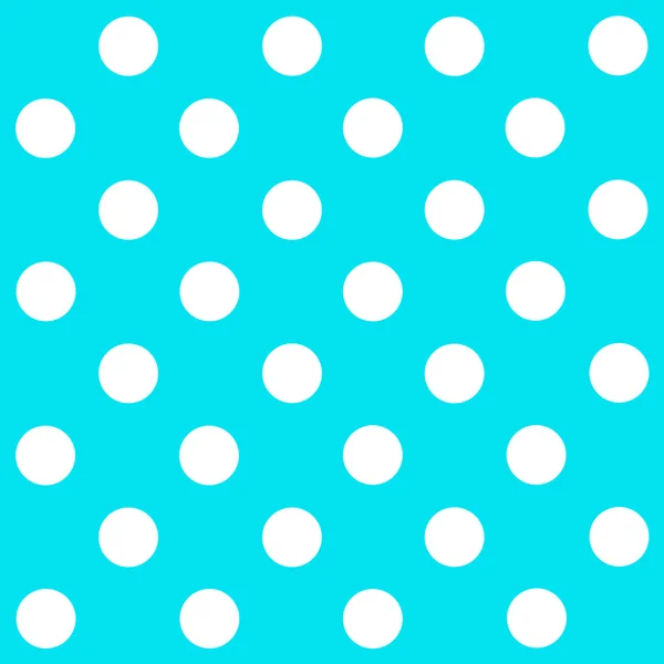 White Polka Dot on turquoise background — Stock Photo, Image