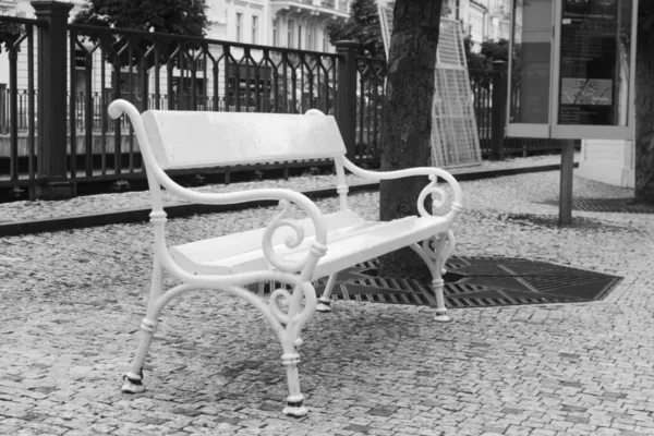 Wrought iron benches — Stock Photo, Image