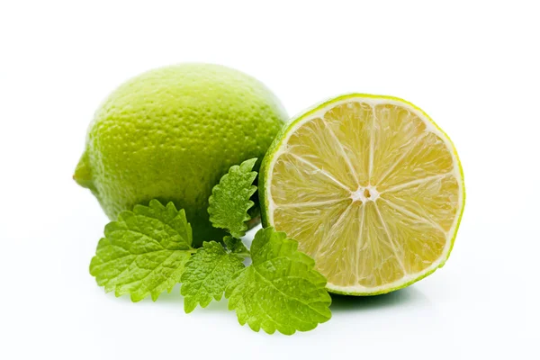 Lime and a peppermint Stock Picture