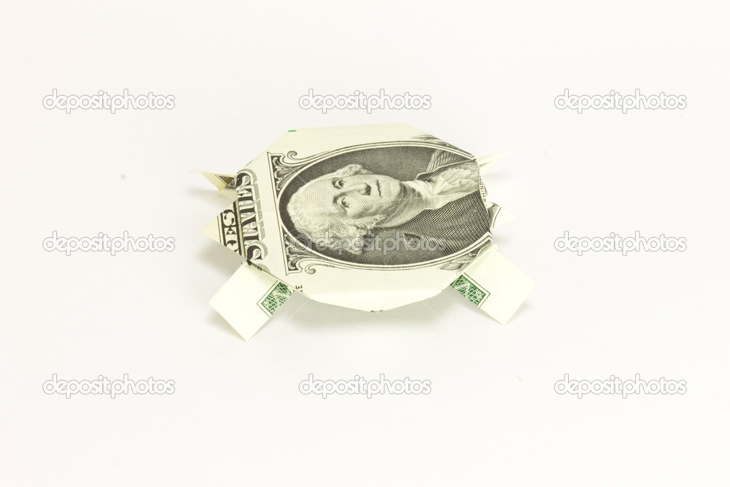 Dollar Paper Turtle Origami Stock Photo Ivanbaranov