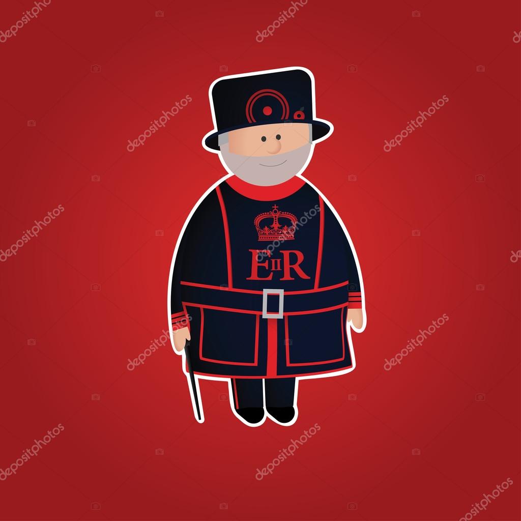 Cute Tower of London beefeater character Stock Vector Image by Β© #14179494 Cute Tower of London beefeater character Stock Vector Image by Β© #14179494