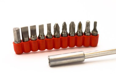 bir tornavida ile bir dizi değişken nozzels