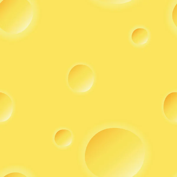 치즈 노란색 원활한 배경 패턴 — 스톡 벡터