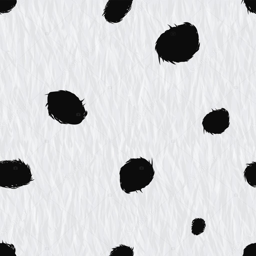 Seamless dalmatian furry background pattern
