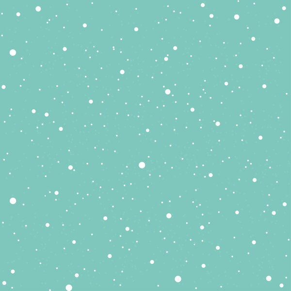 White snow falling on blue background