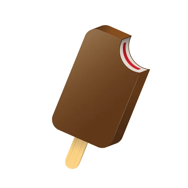 Cartoon chocolade-ijs — Stockvector