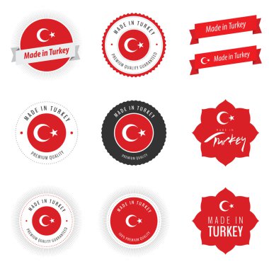Türkiye etiketleri, rozetler ve çıkartmalar yaptı