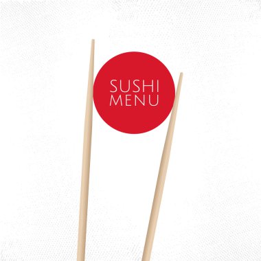 Sushi menü kapak şablonu