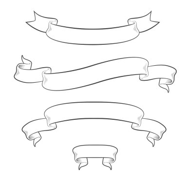 vintage 4 şerit kümesi