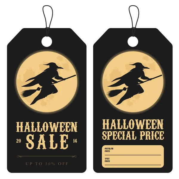 Etiquetas de preço especial Halloween —  Vetores de Stock