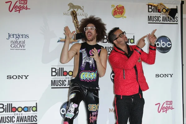 LMFAO na Sala de Imprensa do Billboard Music Awards 2012, MGM Grand, Las Vegas — Fotografia de Stock