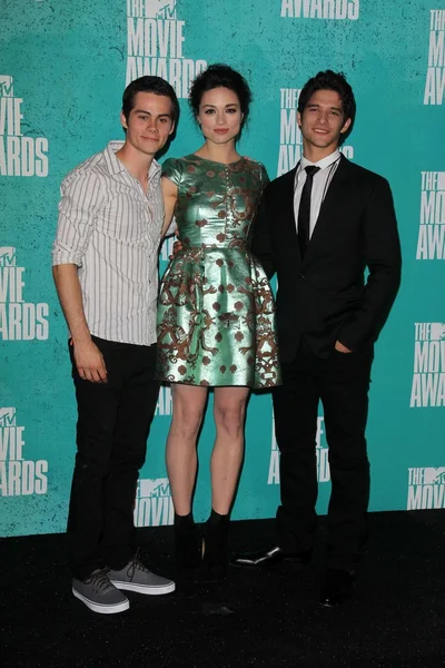 Crystal Reed, Tyler Posey, Dylan O'Brien — Stockfoto