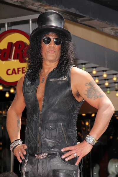 Slash at Slash honoré d'une étoile sur le Hollywood Walk of Fame, Hollywoo — Photo