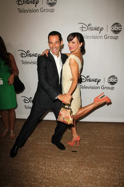 Helio Castroneves, Karina Smirnoff — Foto de Stock