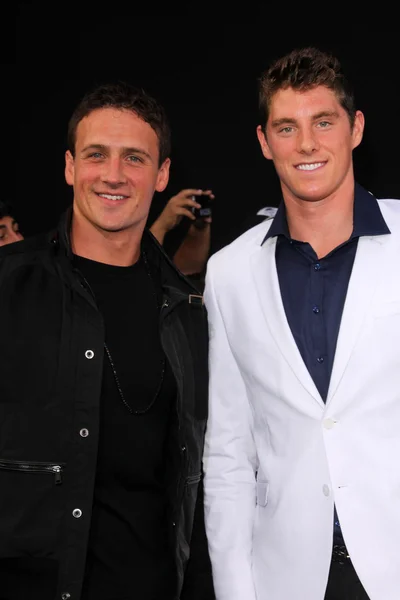 Ryan Lochte, Conor Dwyer at the "The Expendables 2" Los Angeles Premiere, — Stock Photo, Image