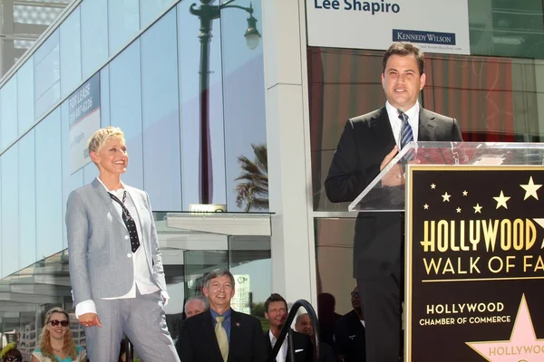 Ellen Degeneres, Jimmy Kimmel —  Fotos de Stock