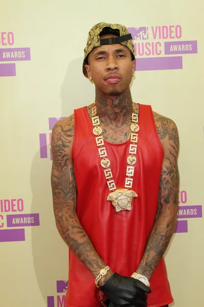 Tyga 2012 ビデオ音楽賞到着ホール、ステープルズ センター、ロサンゼルス — ストック写真