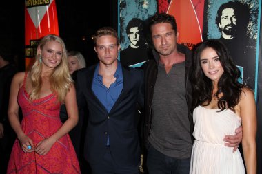 leven rambin, johnny weston, gerard butler, abigail spencer kovalayan mavericks los angeles premiere, Pasifik tiyatro, los angeles, CA 10-18-12