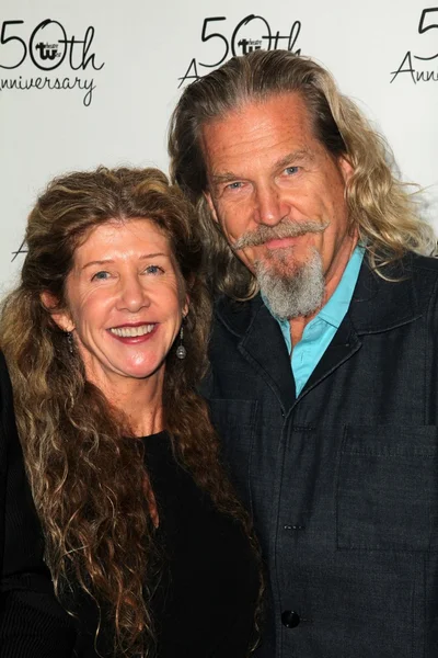 Jeff Bridges, Lucinda Bridges — Fotografie, imagine de stoc