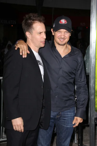 Sam Rockwell, Jeremy Renner — Foto Stock