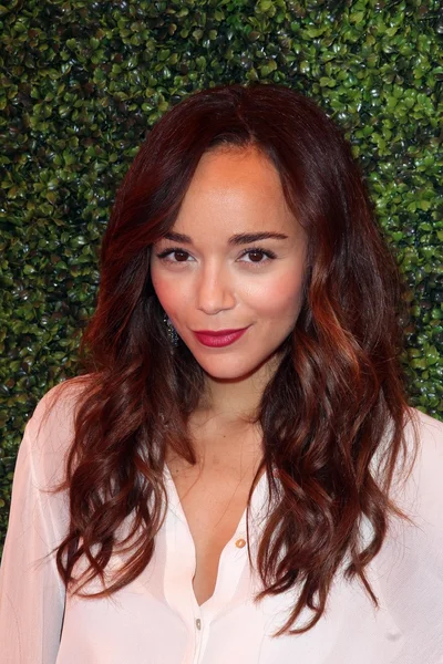 Ashley Madekwe at the 3rd Annual Veuve Clicquot Polo Classic, Will Rogers State Historic Park, Pacific Palisades, CA 10-06-12 — Stock Photo, Image