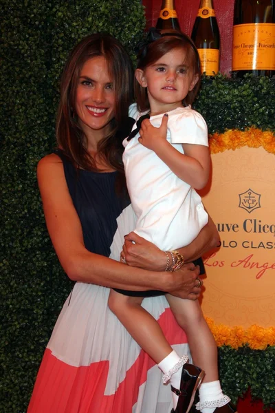 Alessandra Ambrosio en el 3er Clicquot Polo Classic Anual de Veuve, Will Rogers State Historic Park, Pacific Palisades, CA 10-06-12 — Foto de Stock