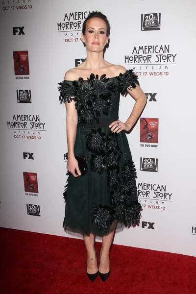 Sarah Paulson at the Premiere Screening of FXs American Horror Story Asylum, Paramount Theater, Hollywood, CA 10-13-12 — Stock Photo, Image