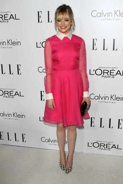 Emma Stone en la 17ª edición de la revista Elle Women in Hollywood, Four Seasons, Los Angeles, CA 10-15-12 — Foto de Stock