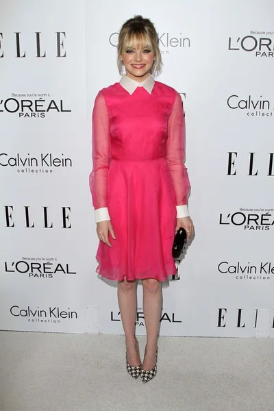 Emma Stone en la 17ª edición de la revista Elle Women in Hollywood, Four Seasons, Los Angeles, CA 10-15-12 — Foto de Stock