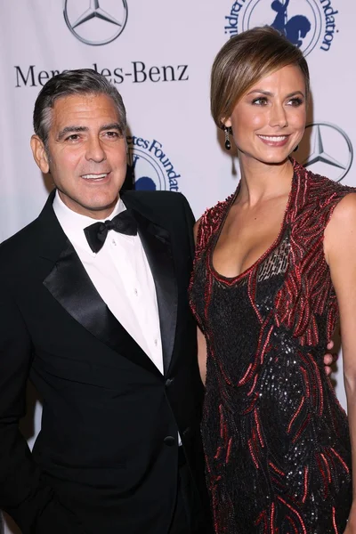 George Clooney, Stacy Keibler no 26th Anniversary Carousel Of Hope Ball, Beverly Hilton, Beverly Hills, CA 10-20-12 — Fotografia de Stock