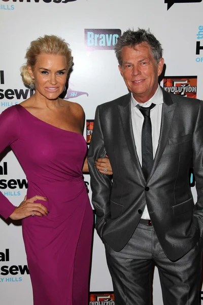 Yolanda H. Foster, David Foster at The Real Housewives of Beverly Hills Season Three Premiere Party, Roosevelt Hotel, Hollywood, CA 10-21-12 — Stock Photo, Image