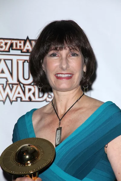 Gale Anne Hurd alla 37esima Sala Stampa Annuale Saturn Awards, Castaway, Burb — Foto Stock