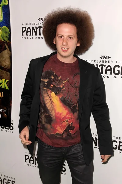 Josh SUSSMAN v "Shrek The Musical"-Los Angeles zahajovací noc, Pantages — Stock fotografie