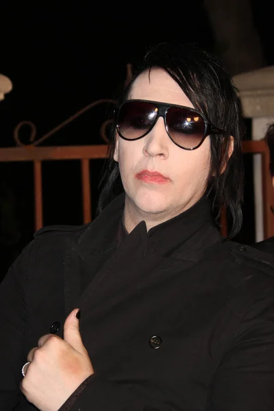 Marilyn manson at miu miu präsentiert lucrecia martels muta, private location — Stockfoto