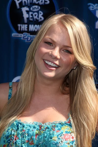 Kelli goss elinizde phineas ve ferb 2 boyut film, premiere, el capitan tiyatro, hollywood, ca. 08-03-11 — Stok fotoğraf