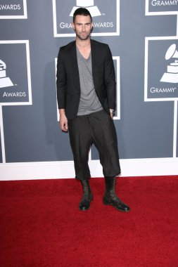 Adam Levine at the 53rd Annual Grammy Awards, Staples Center, Los Angeles, CA. 02-13-11 clipart