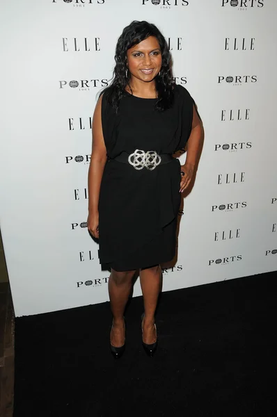 Mindy Kaling at the ELLE Women in Television party, SoHo House, West Holly — Stock Photo, Image