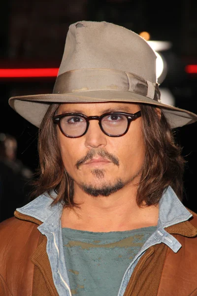 Johnny Depp al "Rango" Los Angeles Premiere, Village Theater, Westwood , — Foto Stock