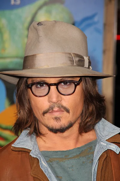 Johnny Depp bei der "Rango" Los Angeles Premiere, Village Theater, Westwood, — Stockfoto