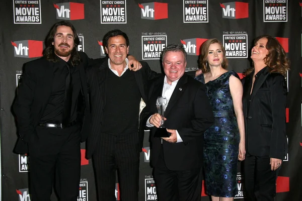Christian Bale, David O Russell, Jack McGee, Amy Adams and Melissa Leo — ストック写真
