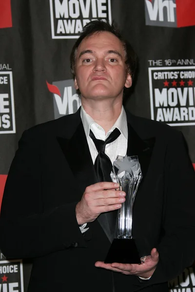 Quentin Tarantino en la 16ª edición de los Critics 'Choice Movie Awards Press Ro —  Fotos de Stock