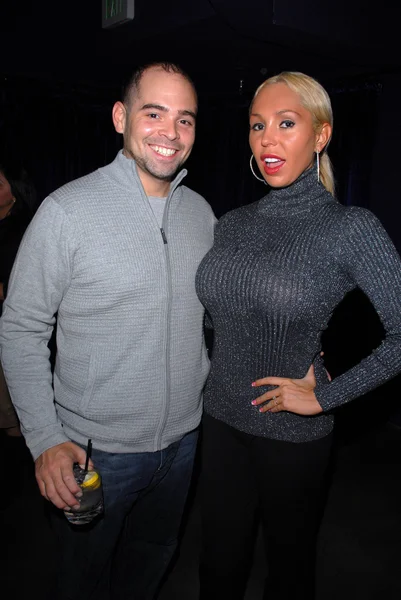 Mario Monge and Mary Carey at Bridgetta Tomarchio's Birthday Bash and Babe — Stok fotoğraf