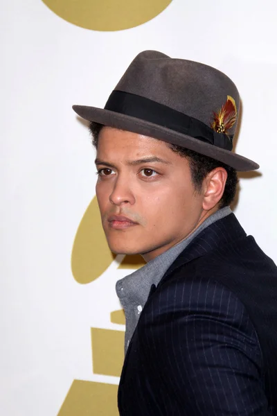 Bruno mars op de grammy nominaties concert live, club nokia, los angele — Stockfoto