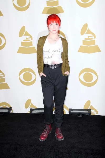 Hayley Williams en el concierto de nominaciones al Grammy en vivo, Club Nokia, Los A — Foto de Stock