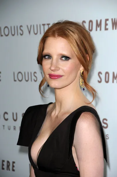 Jessica Chastain at the Premiere Of Focus Features' "Somewhere," Arclight — Stock Photo, Image
