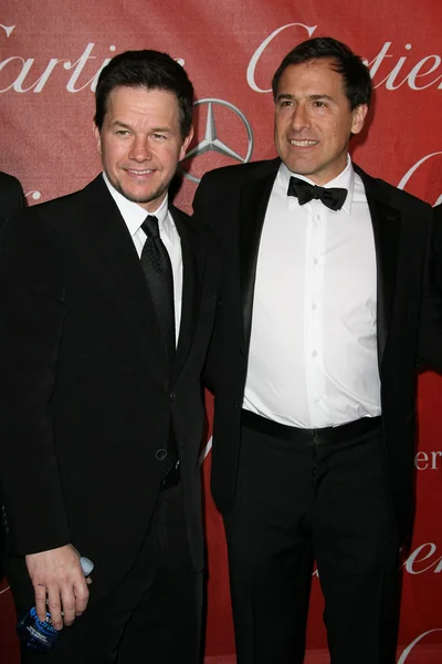 Mark Wahlberg e David O. Russell al 22esimo Annual Palm Springs Interna — Foto Stock