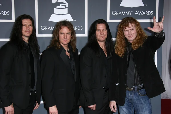 Megadeath на 53-й церемонии вручения Grammy, Staples Center, Лос-Анджелес, штат Калифорния — стоковое фото