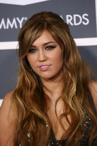 Miley Cyrus no Grammy Awards 53rd Annual, Staples Center, Los Angeles , — Fotografia de Stock